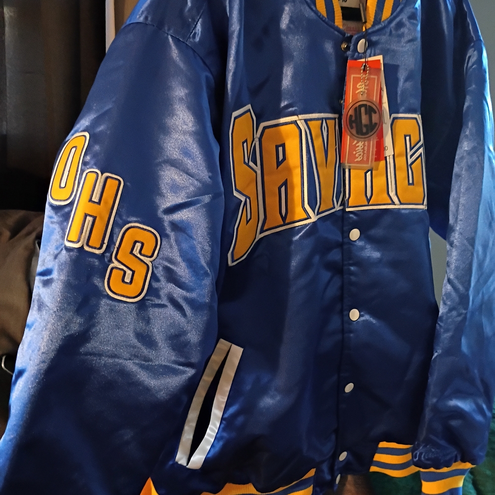 Blue and Yellow Varsity Jacket